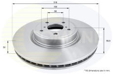 Brzdový kotúč COMLINE ADC0824V