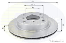 Brzdový kotúč COMLINE ADC0906V