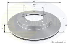 Brzdový kotúč COMLINE ADC0909V