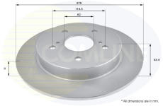 Brzdový kotúč COMLINE ADC0929