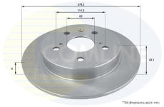 Brzdový kotúč COMLINE ADC0930