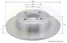 Brzdový kotúč COMLINE ADC0934