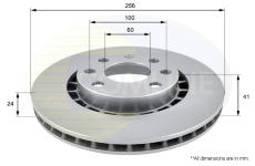 Brzdový kotúč COMLINE ADC1007V
