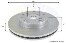 Brzdový kotúč COMLINE ADC1011V
