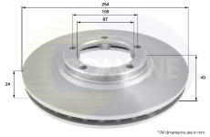 Brzdový kotúč COMLINE ADC1040V
