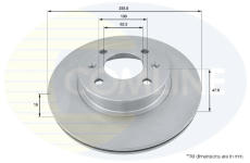 Brzdový kotúč COMLINE ADC1043V