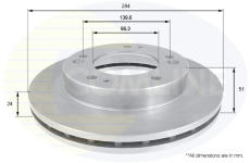 Brzdový kotúč COMLINE ADC1049V