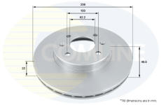 Brzdový kotúč COMLINE ADC1077V