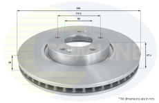 Brzdový kotúč COMLINE ADC1089V