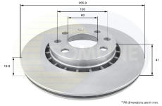 Brzdový kotúč COMLINE ADC1102V