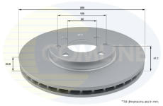 Brzdový kotúč COMLINE ADC1112V