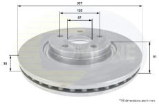 Brzdový kotúč COMLINE ADC1141V