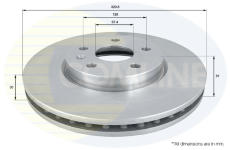 Brzdový kotúč COMLINE ADC1142V