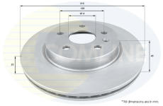 Brzdový kotúč COMLINE ADC1144V