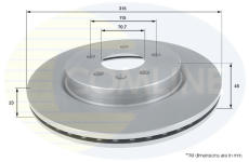 Brzdový kotúč COMLINE ADC1156V