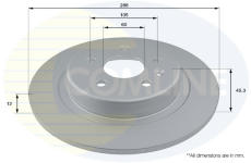 Brzdový kotúč COMLINE ADC1165