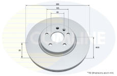 Brzdový kotúč COMLINE ADC1168V