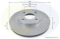 Brzdový kotúč COMLINE ADC1202V