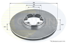 Brzdový kotúč COMLINE ADC1213V