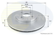 Brzdový kotúč COMLINE ADC1220V