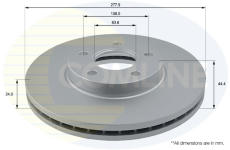 Brzdový kotúč COMLINE ADC1221V