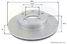 Brzdový kotúč COMLINE ADC1230V