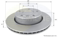 Brzdový kotúč COMLINE ADC1306V