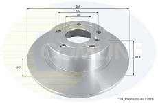 Brzdový kotúč COMLINE ADC1307