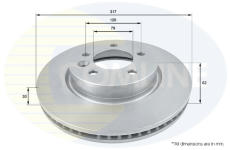Brzdový kotúč COMLINE ADC1321V