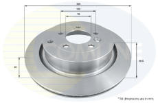 Brzdový kotúč COMLINE ADC1324V