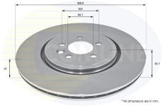 Brzdový kotúč COMLINE ADC1336V