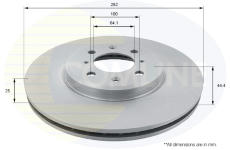Brzdový kotúč COMLINE ADC1339V