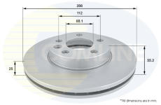 Brzdový kotúč COMLINE ADC1418V