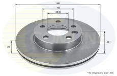Brzdový kotúč COMLINE ADC1421V