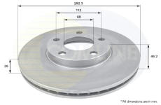 Brzdový kotúč COMLINE ADC1425V