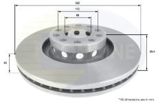 Brzdový kotúč COMLINE ADC1435V