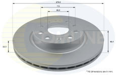 Brzdový kotúč COMLINE ADC1456V
