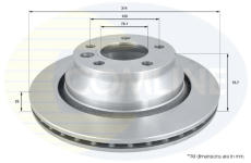 Brzdový kotúč COMLINE ADC1472V