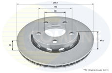 Brzdový kotúč COMLINE ADC1489V