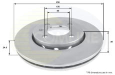 Brzdový kotúč COMLINE ADC1496V