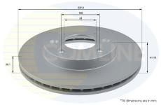 Brzdový kotúč COMLINE ADC1505V