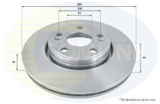 Brzdový kotúč COMLINE ADC1516V
