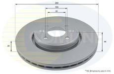 Brzdový kotúč COMLINE ADC1517V