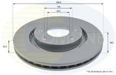 Brzdový kotúč COMLINE ADC1518V