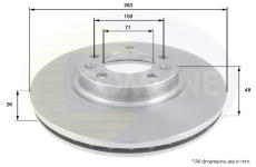 Brzdový kotúč COMLINE ADC1532V
