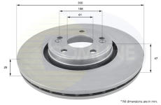 Brzdový kotúč COMLINE ADC1537V