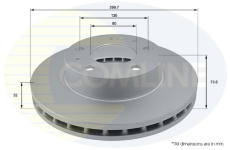 Brzdový kotúč COMLINE ADC1572V
