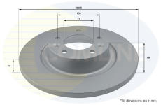 Brzdový kotúč COMLINE ADC1581