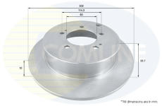 Brzdový kotúč COMLINE ADC1586