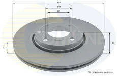 Brzdový kotúč COMLINE ADC1597V